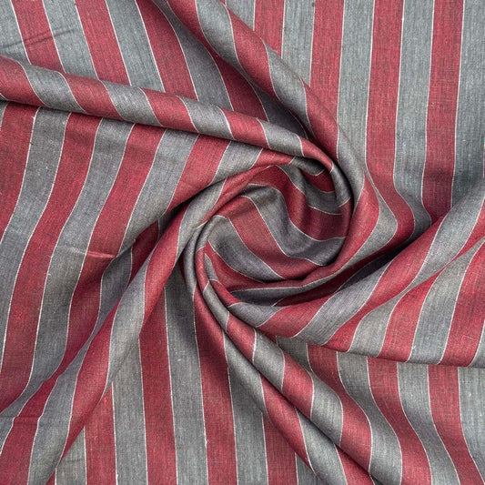 Grey and mehroon broad stripes (RT-1357)