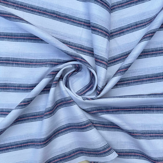 Grey red and white broad stripes (RT-1353)