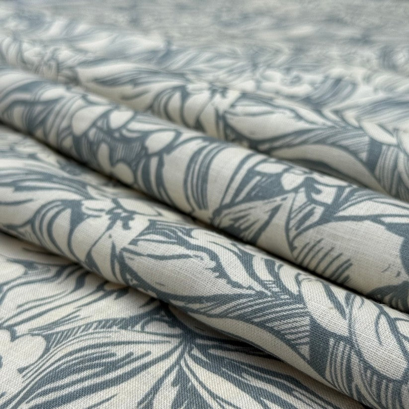 Olive and cream leafy print  (RT-1344)