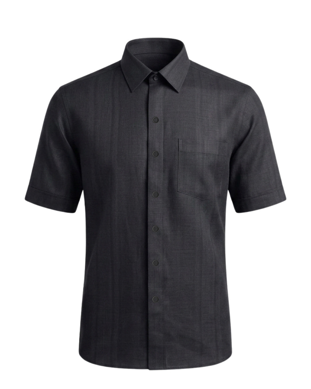 Plain jet black european linen