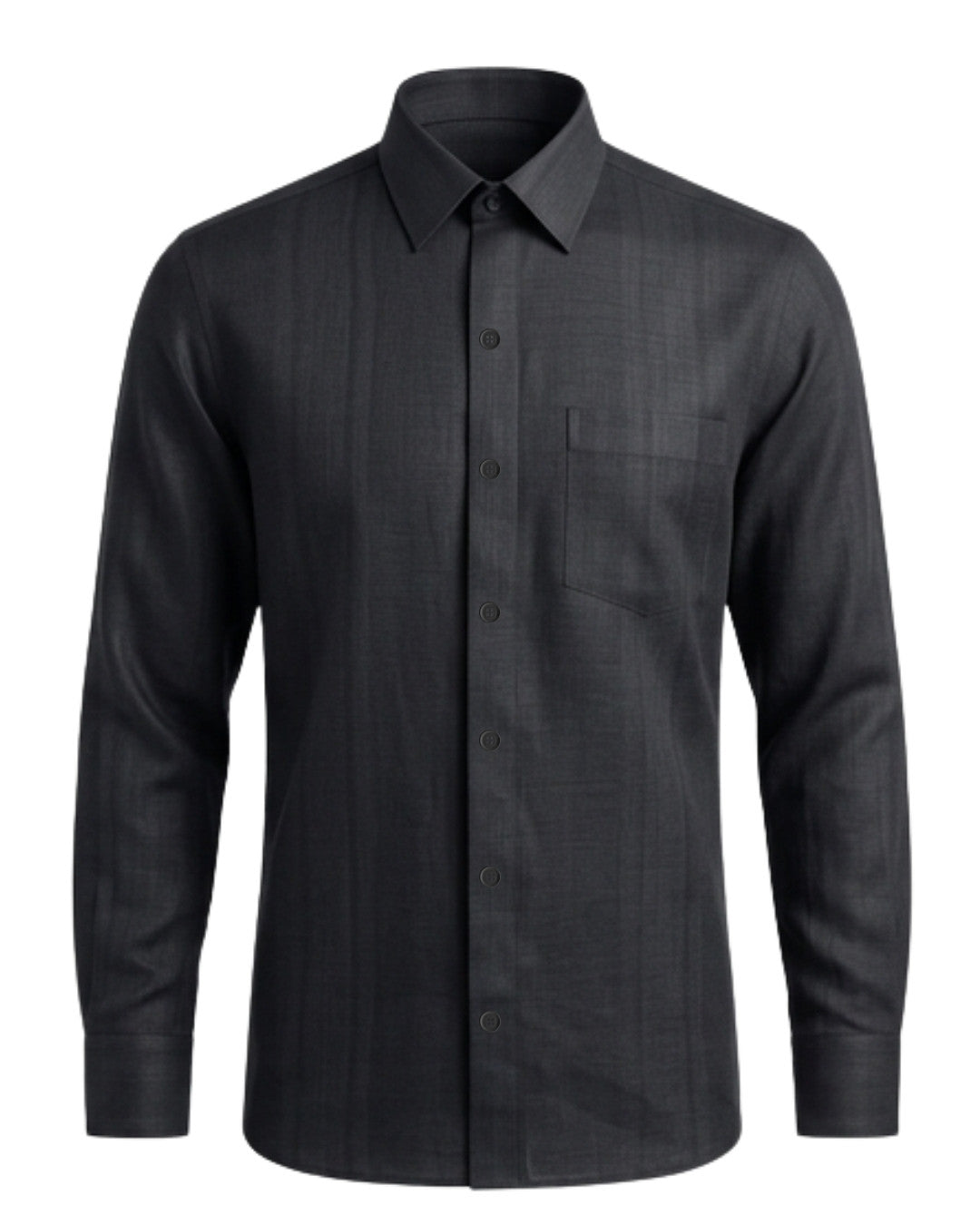 Plain jet black european linen