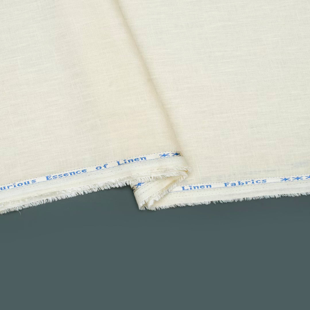 Beige coloured linen cotton fabric (RT-1361)