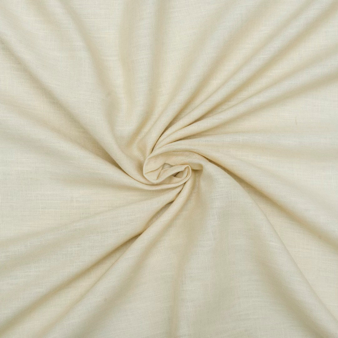 Beige coloured linen cotton fabric (RT-1361)
