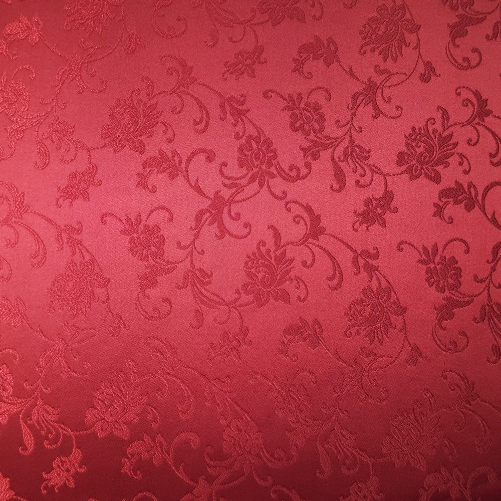 Blood red self design jacquard (RT-1283)