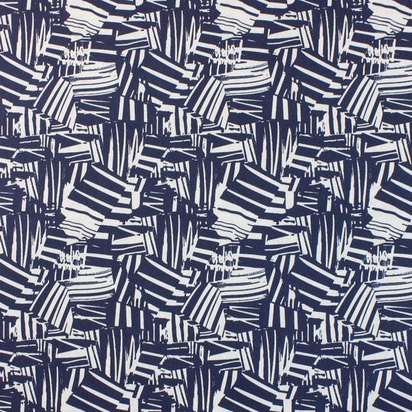 Blue & White abstract print (RT-1147)