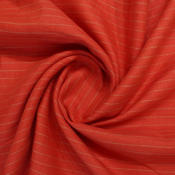 Bright Orange Stripes Design European Linen (RT-1127)