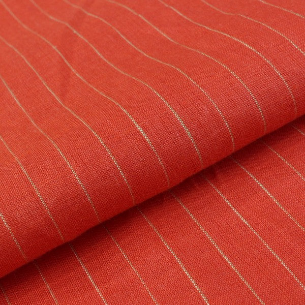 Bright Orange Stripes Design European Linen (RT-1127)