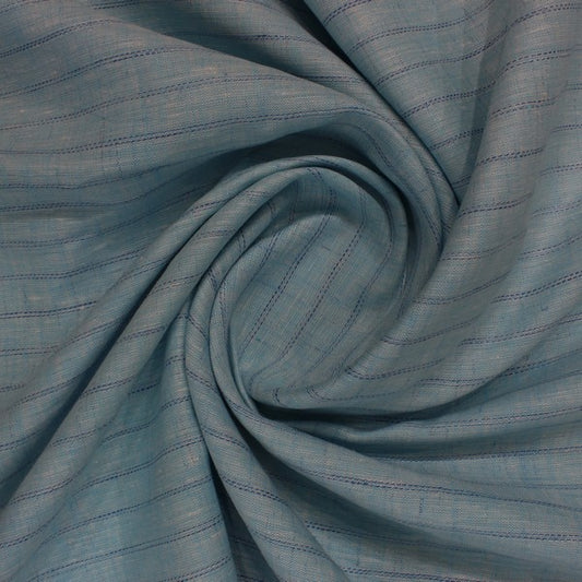 Coral Blue Stripe Design European Linen (RT-1129)