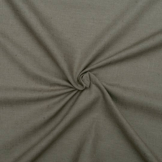 Khaakee coloured linen cotton fabric (RT-1369)