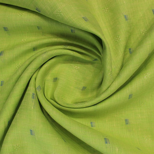 Light Green Self Jcquard Print Linen (RT-1166)