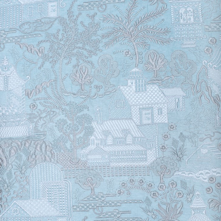 Light coral pure silk embroidered fabric (RT-1388)