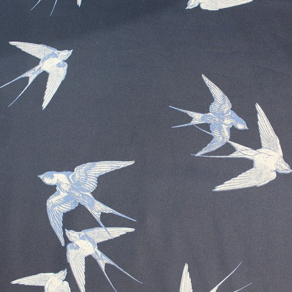 Navy blue bird print (RT-1173)