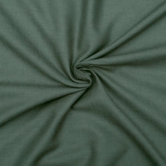 Olive green linen cotton fabric (RT-1363)