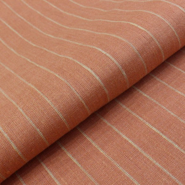 Peach Orange Stripe Design European Linen (RT-1130)