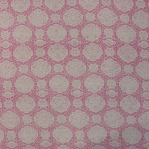 Pink Abstract print European Linen (RT-1140)