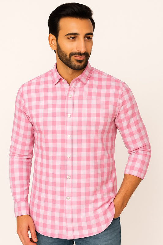 Pink and white checkered checks (RT-1350)