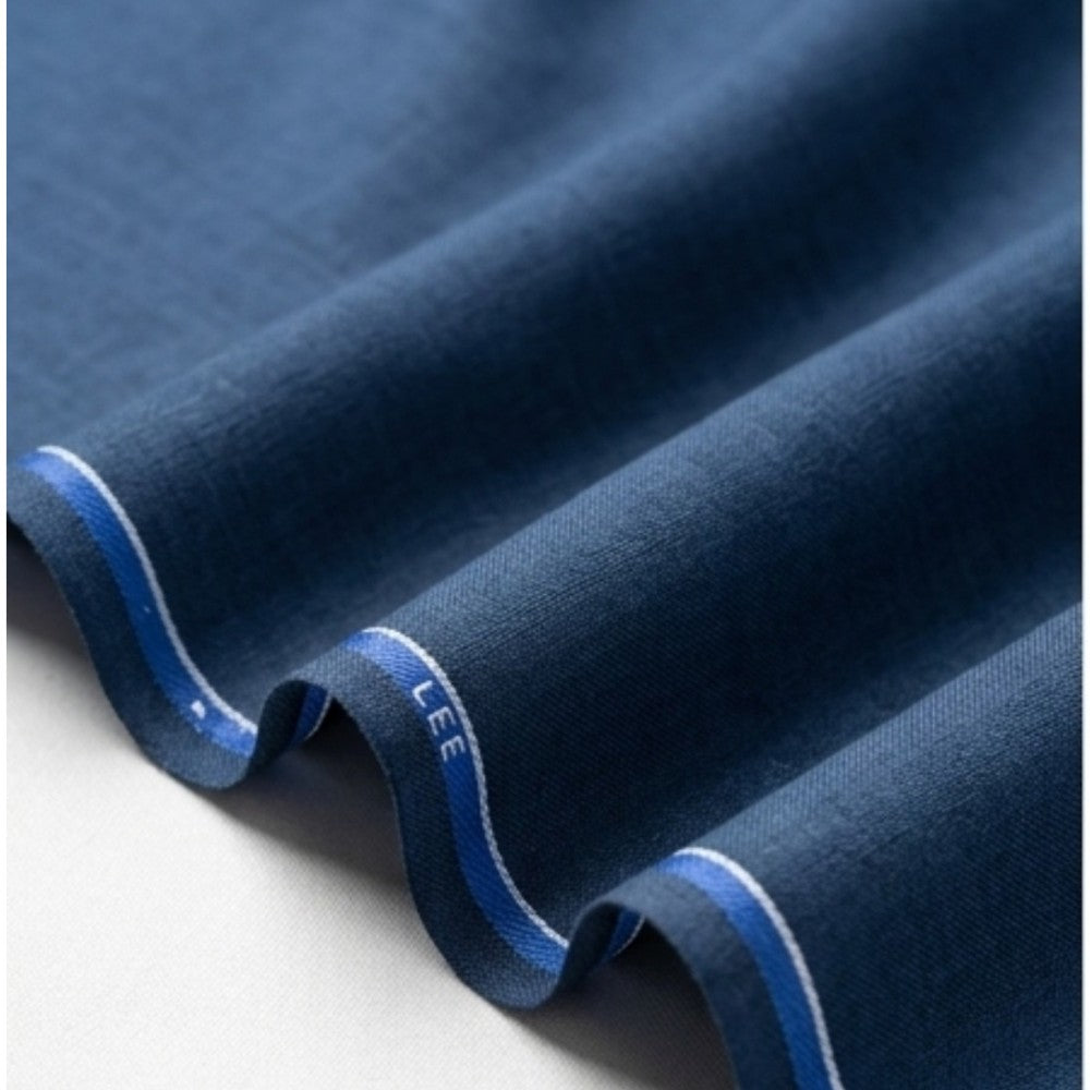 Plain Navy Blue European Linen