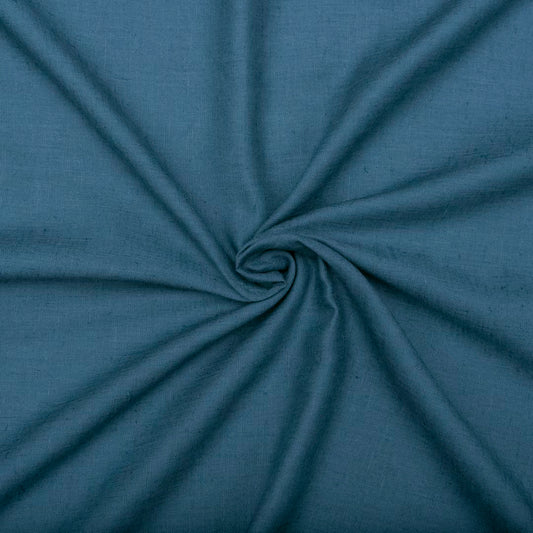 Teel coloured linen cotton fabric (RT-1367)