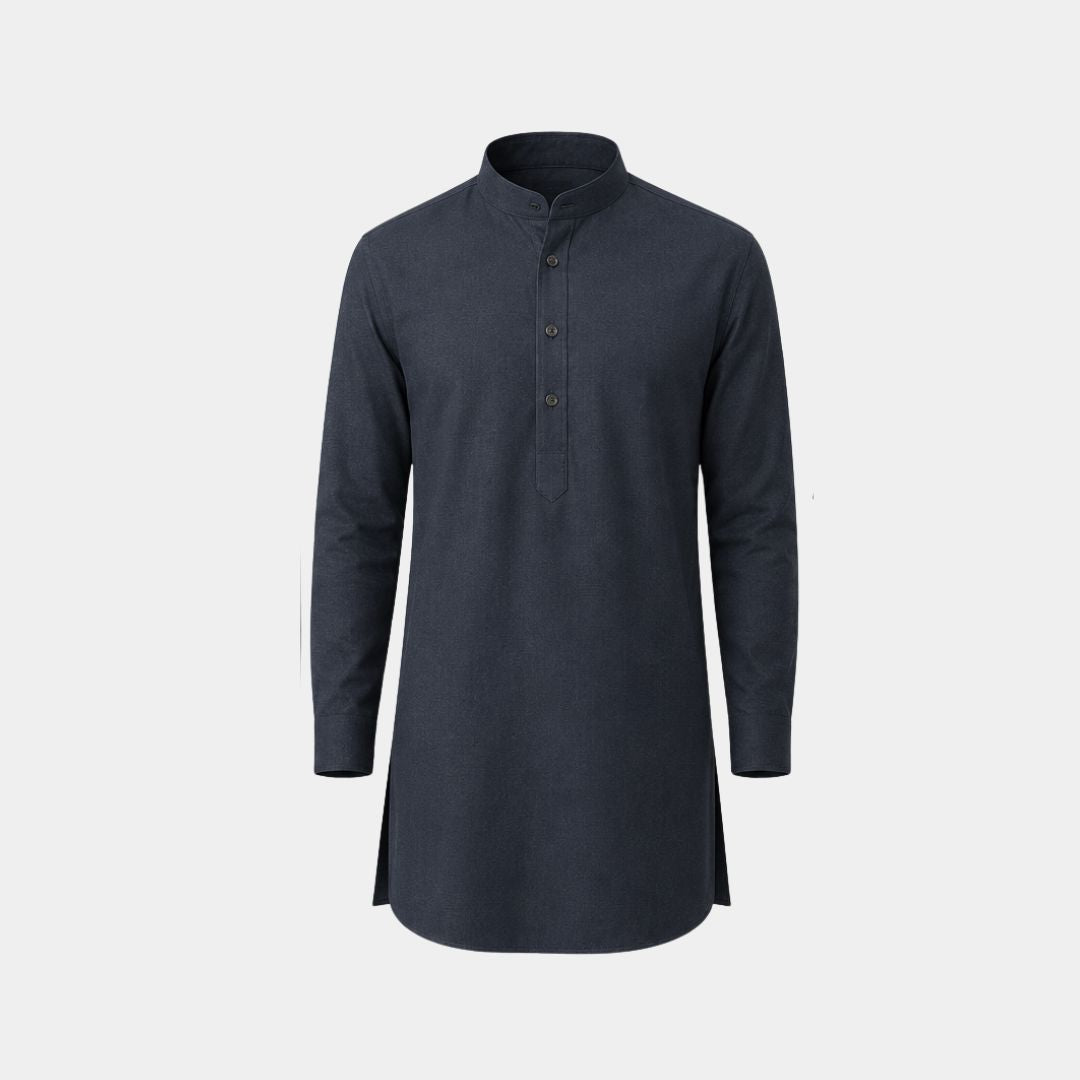 Jet black coloured plain giza cotton (SD 139)