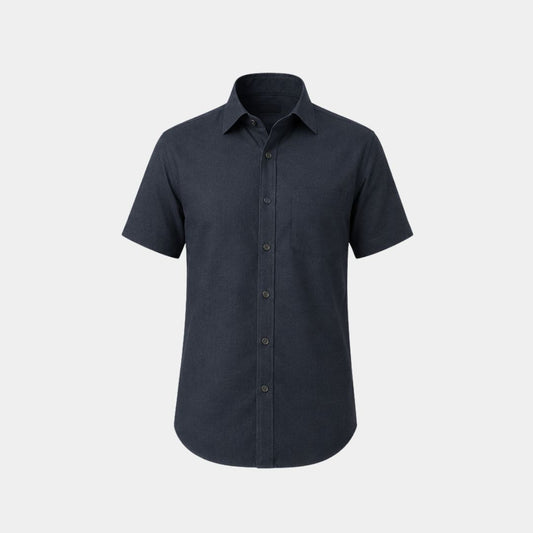 Jet black coloured plain giza cotton (SD 139)