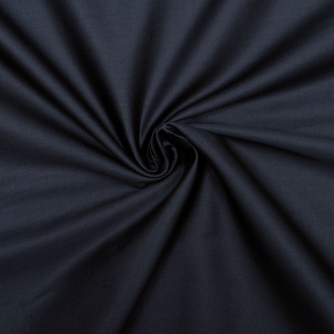 Jet black coloured plain giza cotton (SD 139)