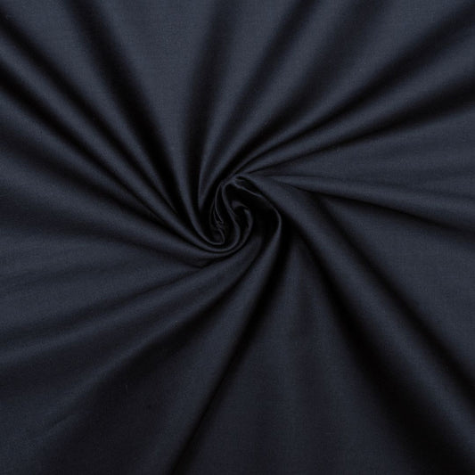Jet black coloured plain giza cotton (SD 139)