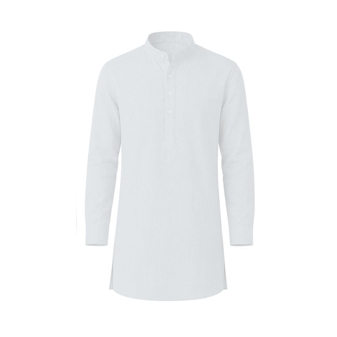 Off white coloured plain european linen (SD 130)