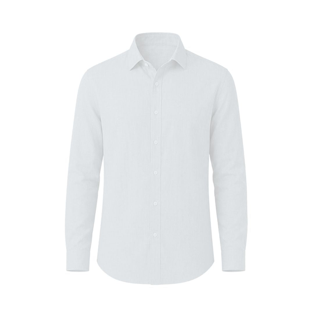 Off white coloured plain european linen (SD 130)