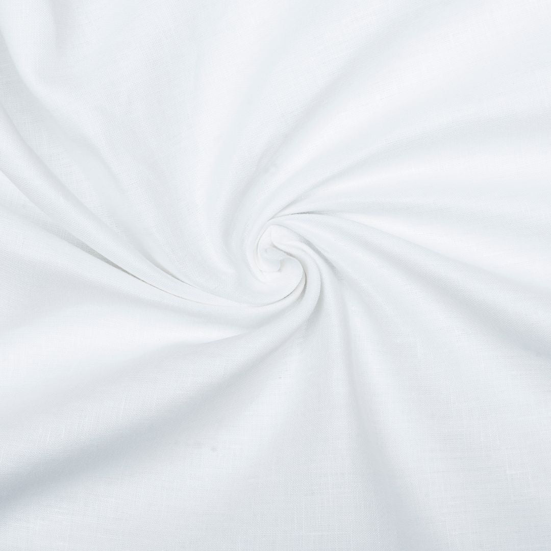 Off white coloured plain european linen (SD 130)
