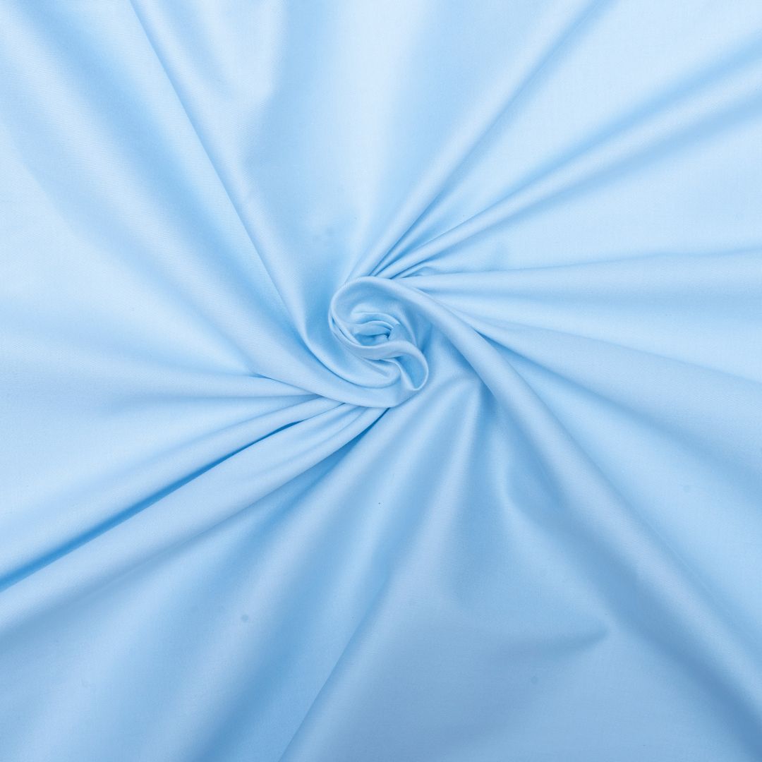 Sky blue coloured plain giza cotton (SD 137)