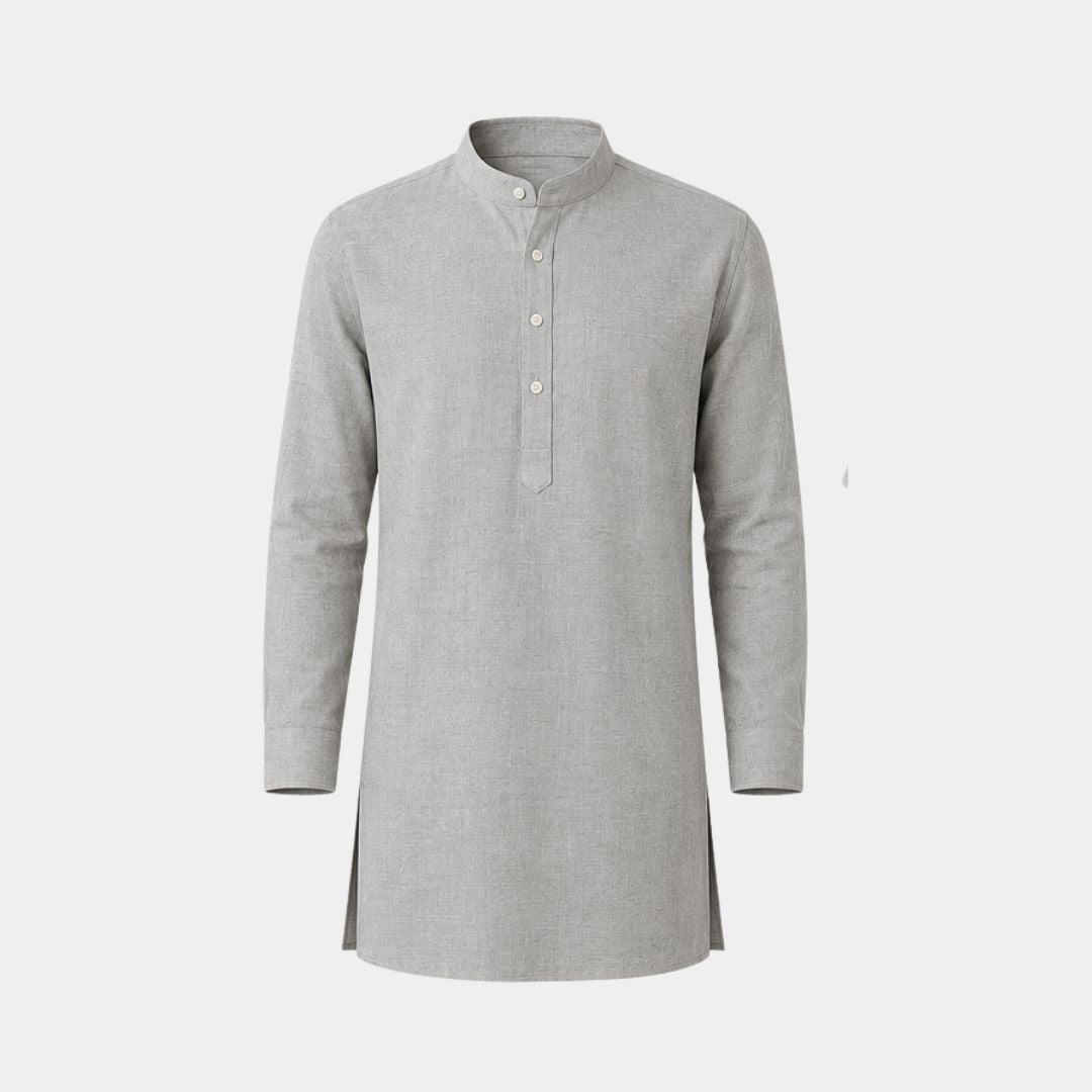 dark natural coloured plain european linen (SD 116)