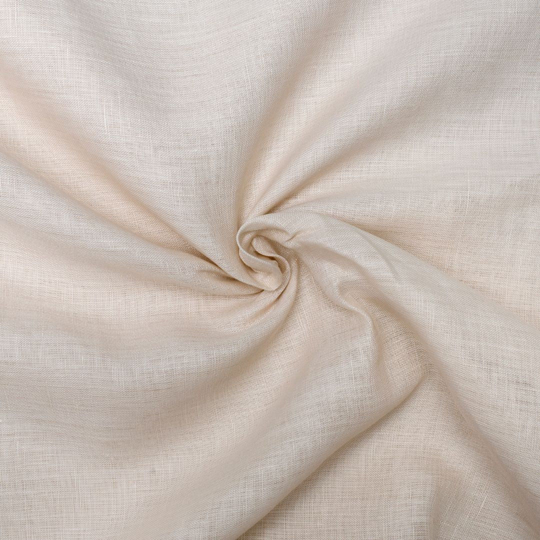 Light badami coloured plain european linen (SD 128)