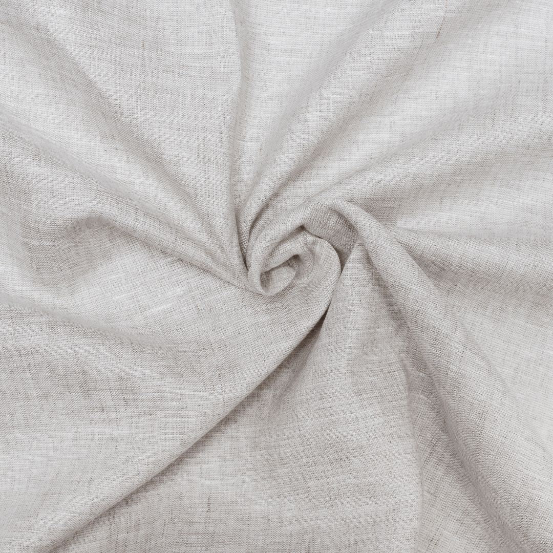 Light natural coloured plain european linen (SD 127)