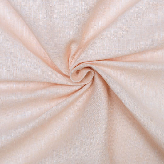 Light peach coloured plain european linen (SD 120)