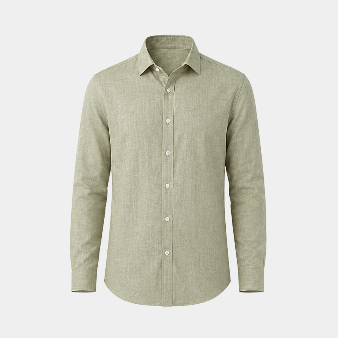 Light pistachio coloured plain european linen (SD 126)