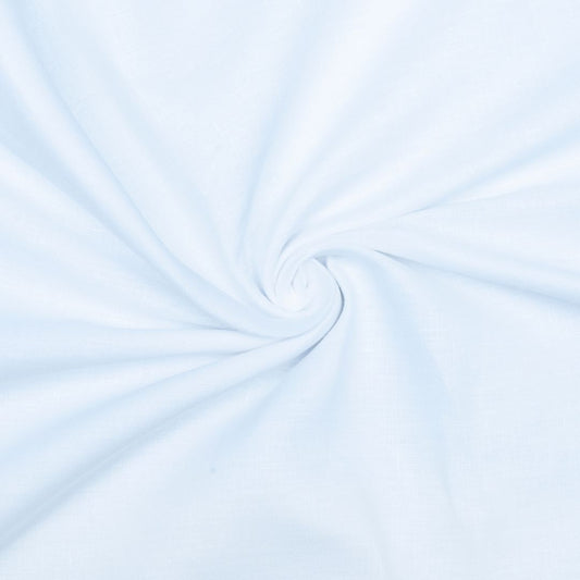 Pure white coloured plain european linen (SD 125)
