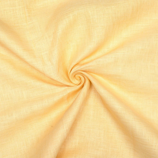 Mango coloured plain european linen