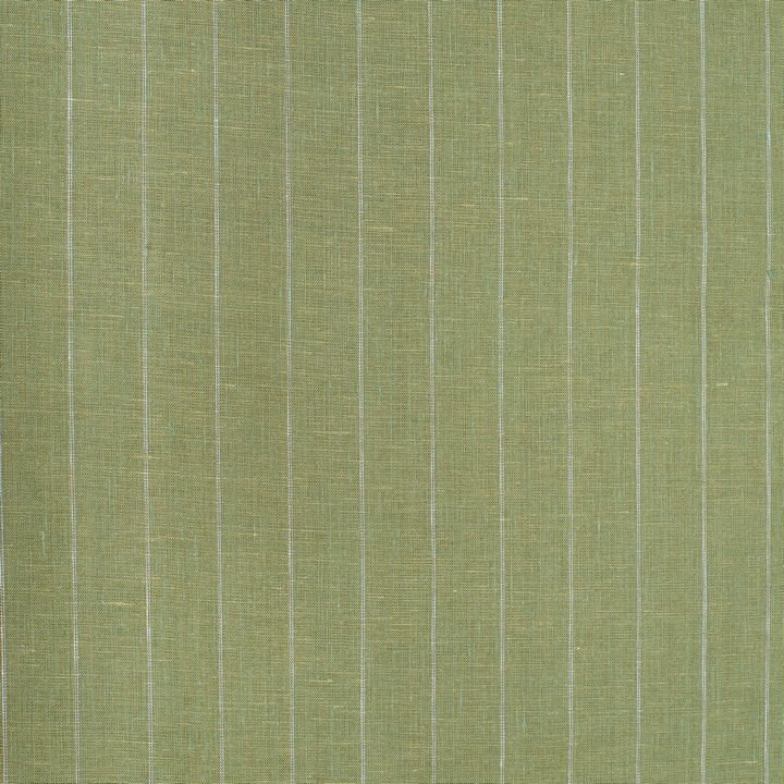Bright olive coloured stripes european linen (SD 133)