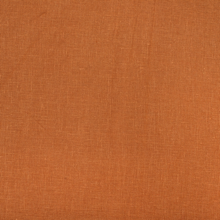 Dark rust coloured plain european linen (SD 122)