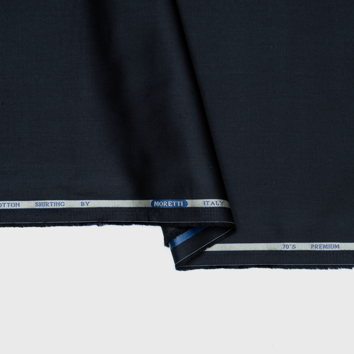 Jet black coloured plain giza cotton (SD 139)