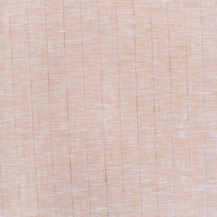 Light almond coloured stripes european linen (SD 134)