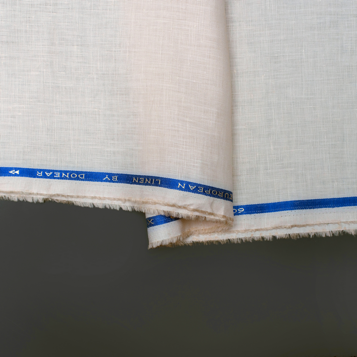 Light badami coloured plain european linen (SD 128)
