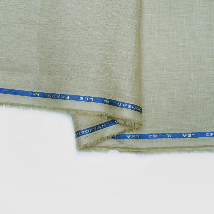 Light pistachio coloured plain european linen (SD 126)