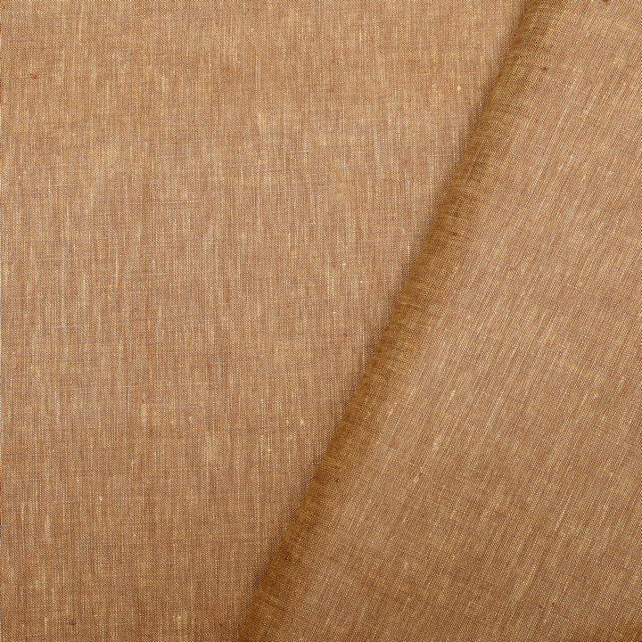Light rust coloured self design european linen (SD 124)