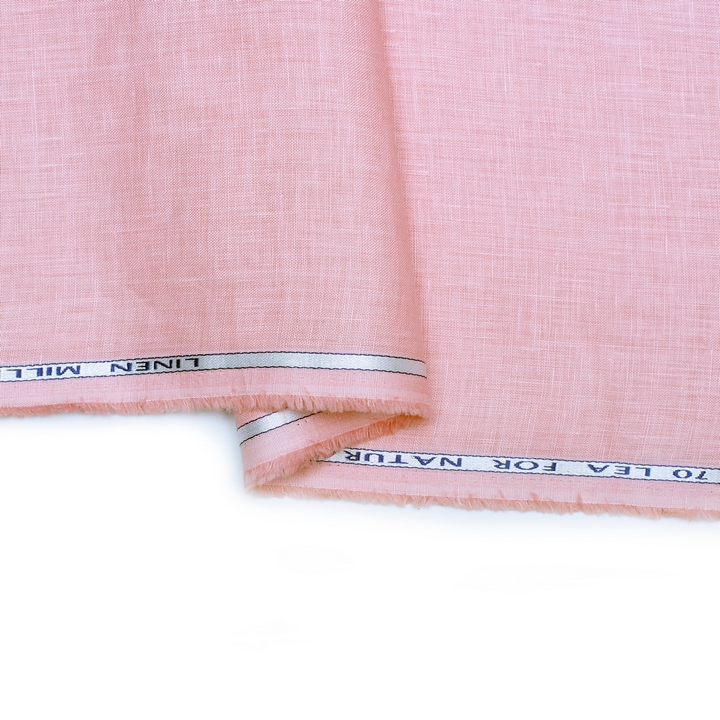 Pink coloured plain european linen (SD 121)