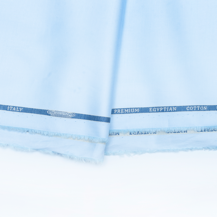 Sky blue coloured plain giza cotton (SD 137)