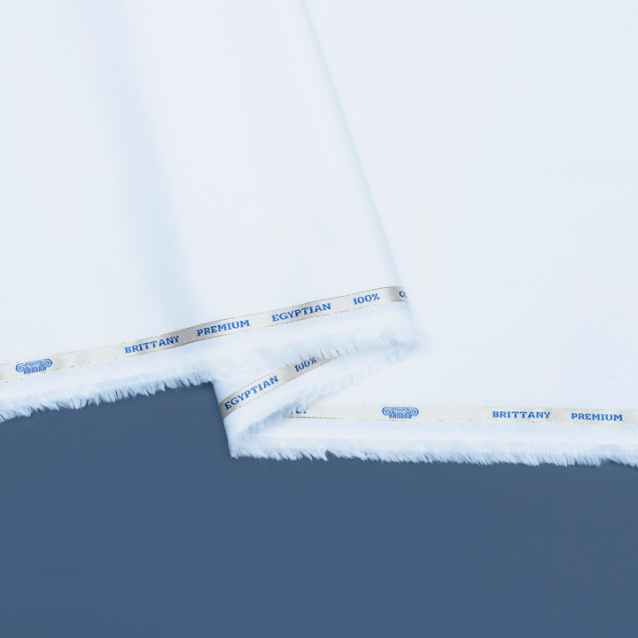 pure white coloured plain giza cotton (SD 138)