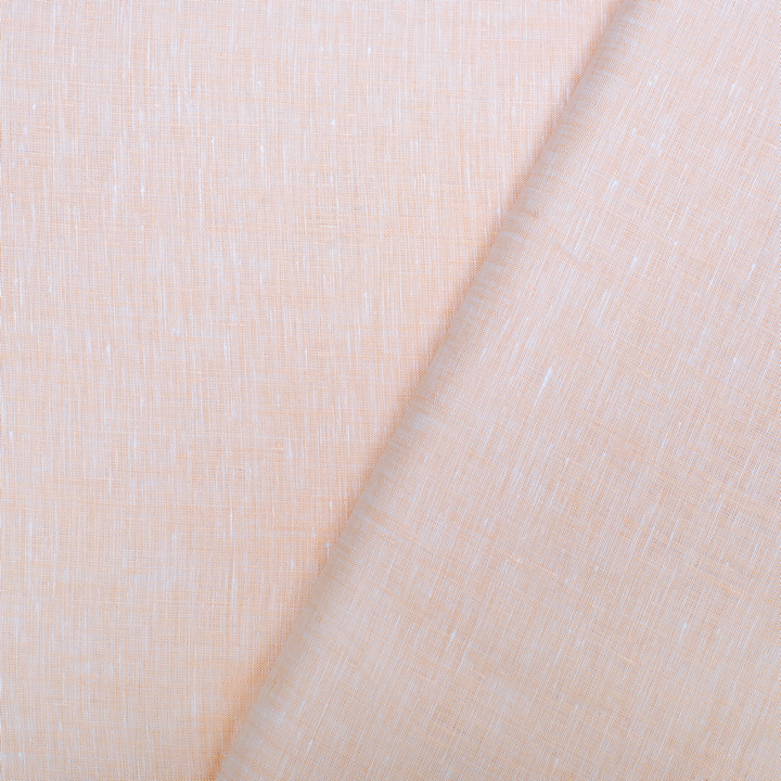 Light peach coloured plain european linen (SD 120)